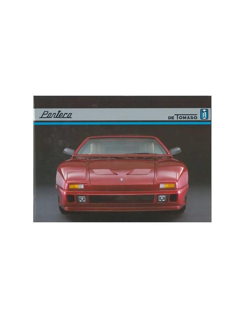 1992 DE TOMASO PANTERA BROCHURE, Boeken, Auto's | Folders en Tijdschriften