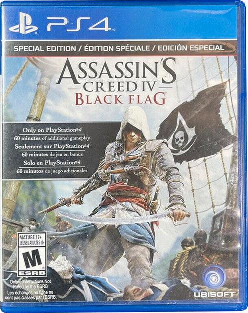 Assassins Creed IV Black Flag-Special Edition Amerikaans, Spelcomputers en Games, Games | Sony PlayStation 4, Zo goed als nieuw