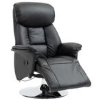 TRUUSK Relaxstoel, Ligfunctie, Leerlook, Voetensteun, Tot 15, Verzenden, Nieuw