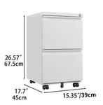 Mobiel Metalen Ladeblok met 2 Lades – Afsluitbare Kast, Verzenden, Nieuw in verpakking