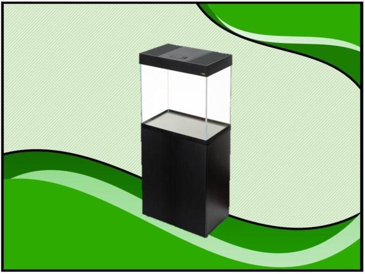 Aquael OptiSet 130 Aquarium Zwart - 60cm met meubel, Dieren en Toebehoren, Vissen | Aquaria en Toebehoren, Nieuw, Verzenden