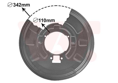 REMSCHIJF BESCHERMER VOOR BMW 3 E46 1997-2001 34211166108, Auto-onderdelen, Remmen en Aandrijving, Nieuw, Ophalen of Verzenden