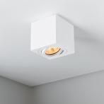 Opbouw spot armatuur wit | 80x80mm | vierkant | dimbaar, Nieuw, Ophalen of Verzenden, IndustrieelModern, Led