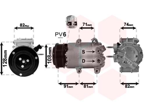 AIRCO COMPRESSOR VOOR FORD B-MAX 2012-2017 1746701, Auto-onderdelen, Airco en Verwarming, Nieuw, Ophalen of Verzenden