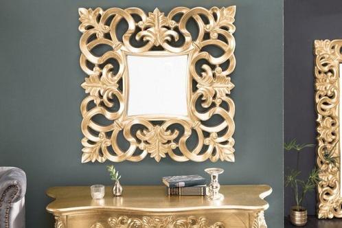 Elegante wandspiegel VENETIË 75x75cm goud antieke barokstijl, Huis en Inrichting, Woonaccessoires | Spiegels, Ophalen of Verzenden