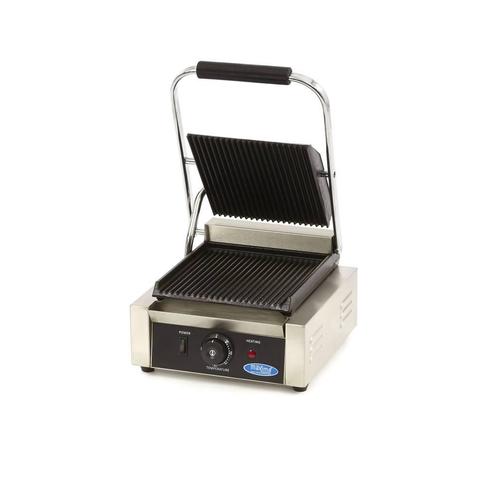 Contactgrill - Gegroefd - Enkele Grillplaat - 22 cm, Witgoed en Apparatuur, Contactgrills, Nieuw, Verzenden