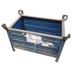 Stalen bak, blauw, 79x49x50cm, gebruikt, Ophalen of Verzenden, Gebruikt