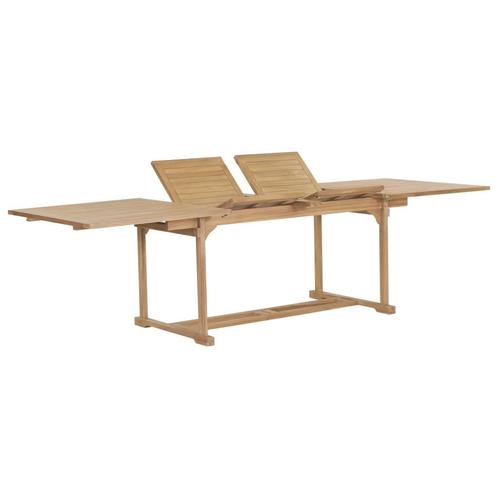 vidaXL Tuintafel verlengbaar 180-280x100x75 cm massief, Tuin en Terras, Tuintafels, Nieuw, Hout, Verzenden