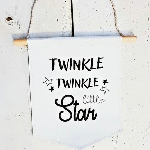 Canvas decoratie Twinkle Twinkle Little Star, Kinderen en Baby's, Kinderkamer | Inrichting en Decoratie, Wanddecoratie, Nieuw