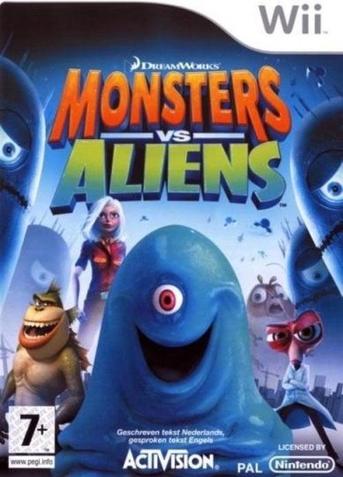 Monsters vs Aliens (Wii Games) (Nintendo Wii), Spelcomputers en Games, Games | Nintendo Wii, Zo goed als nieuw, Ophalen of Verzenden