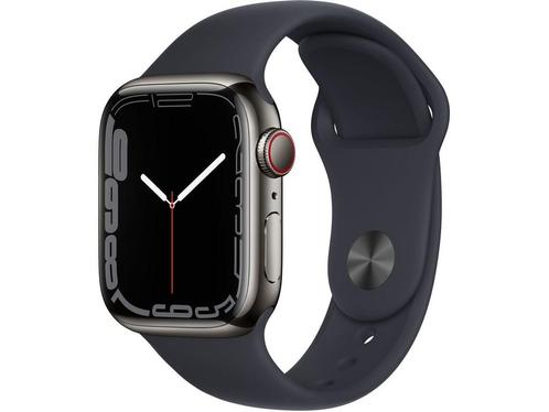 Apple Watch Series 7 LTE (41mm), Grafiet (Zwart), Huis en Inrichting, Woonaccessoires | Overige, Zo goed als nieuw, Verzenden