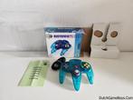 Nintendo 64 / N64 - Controller - Clear Blue - Boxed - EUR, Gebruikt, Verzenden