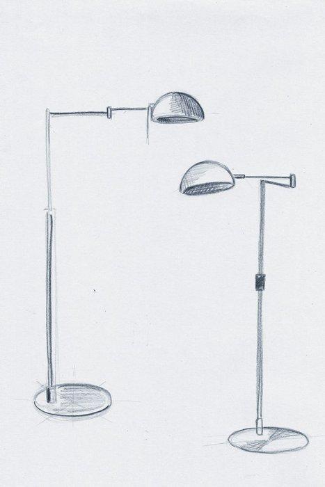 Michael Waltersdorff & Emanuele Patton - Staande lamp -, Antiek en Kunst, Antiek | Lampen