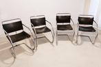 Knoll - Stoel (6) - Leder, Metaal