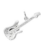 Zilveren Gitaar ketting hanger - electrisch 2, Verzenden, Nieuw