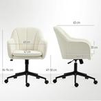 Bureaustoel Met Stoffen Bekleding In Fluweeloptiek, Make-up, Huis en Inrichting, Verzenden, Nieuw