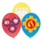 Brandweerman Sam Ballonnen 27,5cm 6st, Hobby en Vrije tijd, Feestartikelen, Verzenden, Nieuw