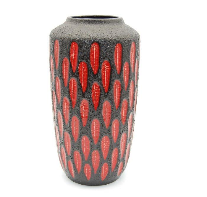 Scheurich - H. 37cm - Vaas - Keramiek - Fat Lava / Erdbeer, Antiek en Kunst, Antiek | Glas en Kristal