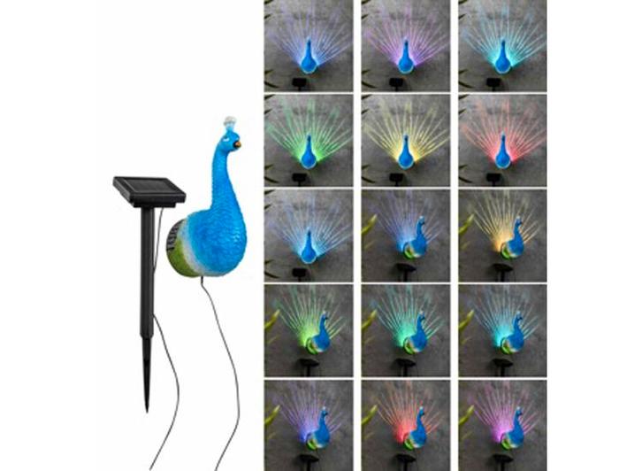 HI LED Pauw - RGB tuin wandlamp - 12 x 8,5 x 20 cm, Huis en Inrichting, Lampen | Overige, Nieuw, Verzenden