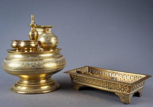 Sirih stel en sirihbak - Java - Indonesië (Zonder, Antiek en Kunst, Kunst | Niet-Westerse kunst