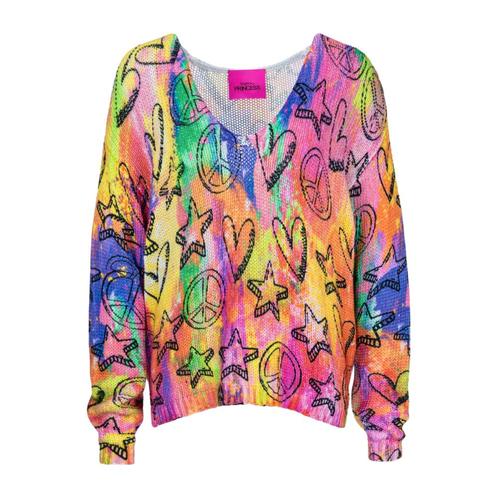 Frogbox • kleurrijke katoenen trui • S, Kleding | Dames, Truien en Vesten, Roze, Nieuw, Maat 36 (S), Verzenden