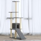 vidaXL Kattenmeubel met sisal krabpalen 155 cm lichtgrijs, Dieren en Toebehoren, Verzenden, Nieuw