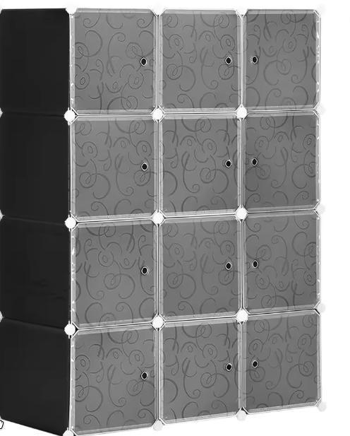 Modulaire kunststof kast met 12 kubussen, Huis en Inrichting, Kasten | Kledingkasten, Nieuw, Verzenden