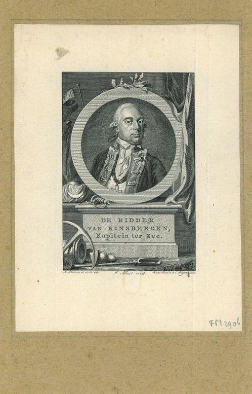 Portrait of Jan Hendrik van Kinsbergen, Antiek en Kunst, Kunst | Etsen en Gravures