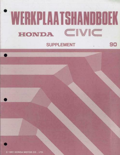 1990 Honda Civic Werkplaatshandboek GERESERVEERD, Auto diversen, Handleidingen en Instructieboekjes, Verzenden