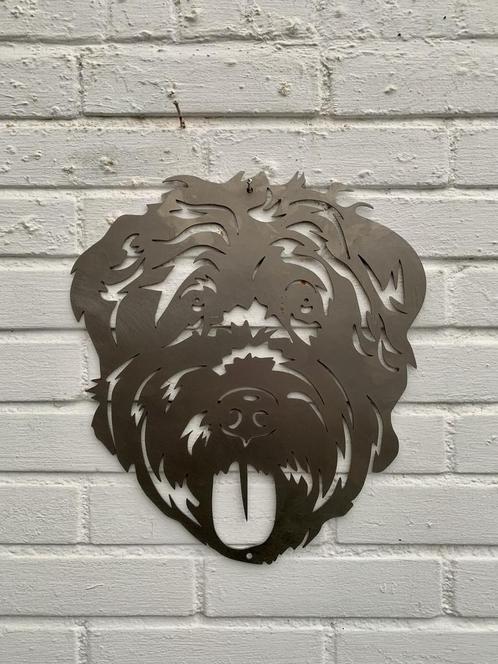 Wanddecoratie Bouvier des Flandres | 35 cm 32 cm, Tuin en Terras, Tuinwanddecoratie, Verzenden