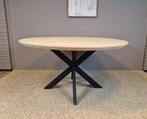 Ronde eiken eettafel met verjongde rand Ø150 cm - Mat gelakt, Huis en Inrichting, Tafels | Eettafels, Ophalen of Verzenden, Nieuw