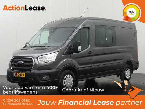 Ford Transit Dubbel cabine L3 H2 2021 Diesel Handgeschakeld, Auto's, Ford, Te koop, Zwart, Handgeschakeld, Financial lease, BTW verrekenbaar