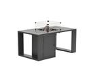 Cozy living tuinhaard vuurtafel sines carbon black, Tuin en Terras, Nieuw, Gas, Vloer