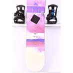 148 dames snowboard SALOMON LOTUS white/pink, woodcore, FLAT, Sport en Fitness, Snowboarden, Verzenden, Gebruikt, Board