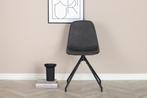 Eetkamerstoel - Elina - Zwart - PU-Leer - Jörn, Verzenden, Nieuw