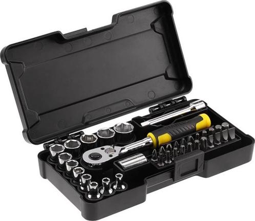 Stanley STMT82672-0 DOPSLEUTELSET COMPACT 1/4 – 37 DELIG, Doe-het-zelf en Verbouw, Gereedschap | Handgereedschap, Nieuw, Ophalen of Verzenden