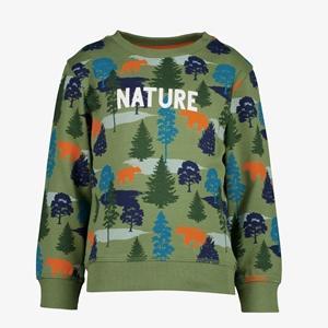 Unsigned jongens sweater groen met bosprint maat 110/116, Kleding | Heren, Truien en Vesten, Nieuw, Verzenden