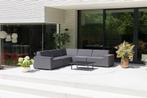 Flow. Cube hoek loungebank sooty |, Tuin en Terras, Tuinsets en Loungesets, Nieuw, Ophalen of Verzenden