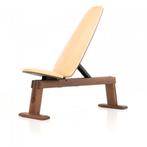 NOHRD WeightBench Halterbank Notenhout, leer natuur, Verzenden, Nieuw