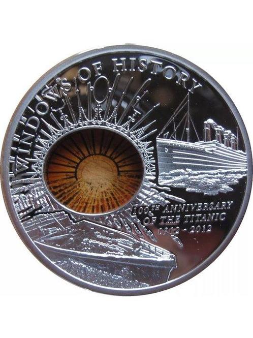 Cookeilanden. 10 Dollars 2012 Windows of History RMS Titanic, Postzegels en Munten, Munten | Europa | Niet-Euromunten