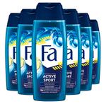 Fa Men Douchegel Active Sport 250 ml 6x voordeelverpakking, Verzenden, Nieuw