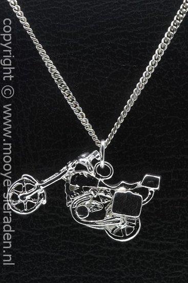 Zilveren Japanse chopper motor ketting hanger, Sieraden, Tassen en Uiterlijk, Kettinghangers, Verzenden