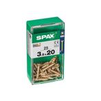 Spax Houtschroef 3.5x20mm - Phillips Z2 - 25 stuks, Doe-het-zelf en Verbouw, IJzerwaren en Bevestigingsmiddelen, Verzenden, Nieuw