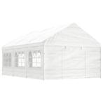 vidaXL Prieel met dak 6,69x4,08x3,22 m polyetheen wit, Verzenden, Nieuw