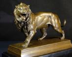 Charles Valton (1825-1908) naar - sculptuur, Bronzen Löwe, Antiek en Kunst