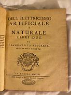Giambatista Beccaria - Dellelettricismo artificiale e, Antiek en Kunst
