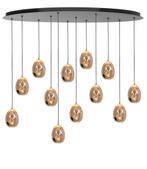 High light | Hanglamp | Amber | Golden Egg | 12 lichts, Nieuw, Ophalen of Verzenden, Glas, 75 cm of meer