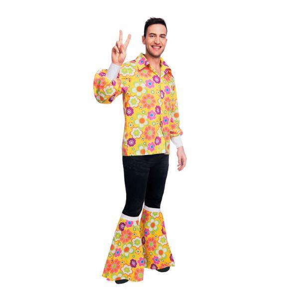 60s Flower Power Shirt Heren, Kleding | Heren, Carnavalskleding en Feestkleding, Nieuw, Ophalen of Verzenden