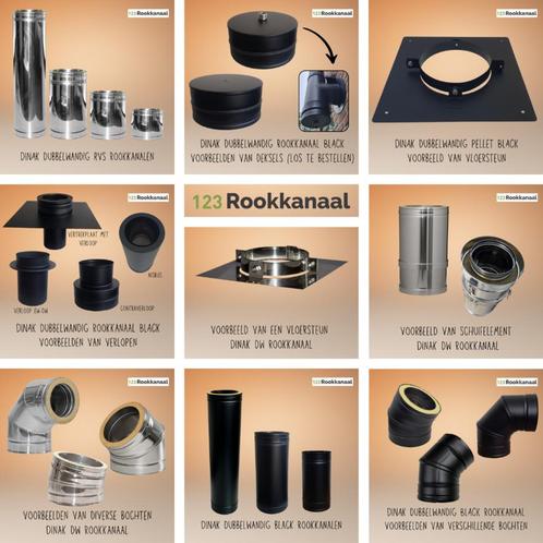 Dubbelwandig rookkanaal DINAK lage prijs, Huis en Inrichting, Kachels, Vrijstaand, Nieuw, Hout, Ophalen of Verzenden