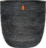 Pot bol rib II 35x34 - zwart, Verzenden, Nieuw